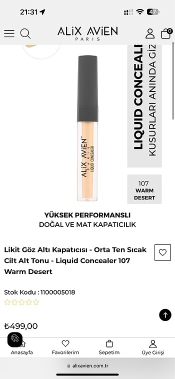 Beden Renk Likit Göz Altı Kapatıcısı - Orta Ten Sıcak Cilt Alt Tonu - Liqui