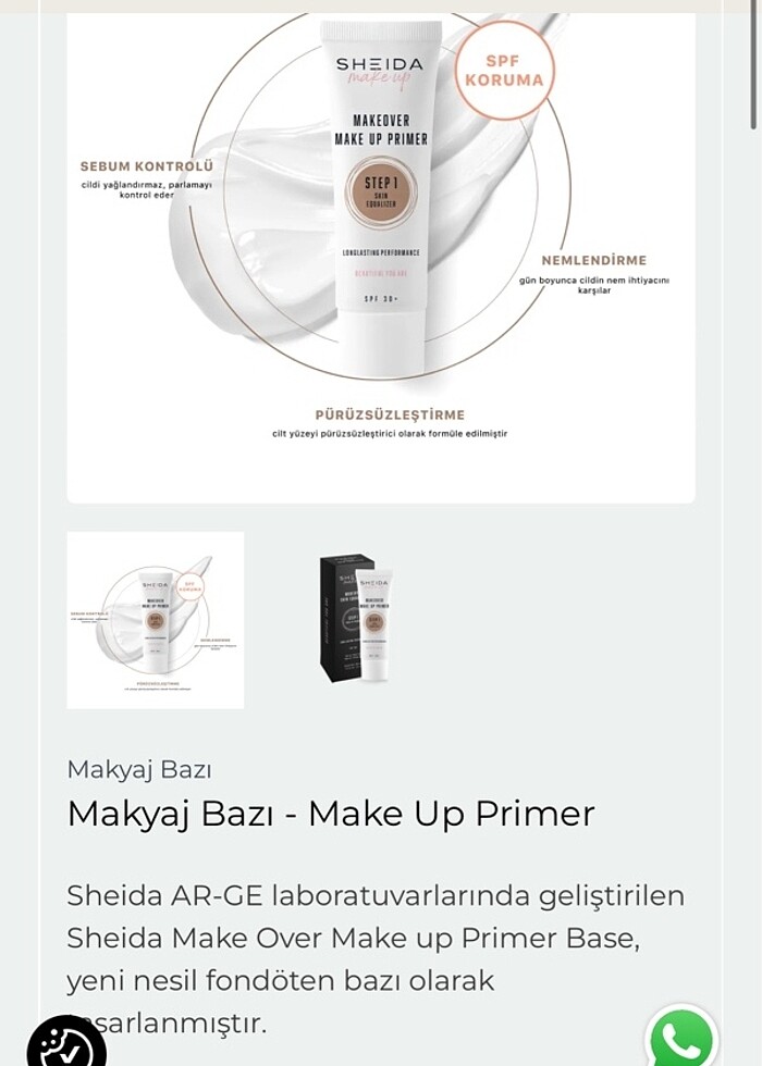 Sheida Makeup Makyaj Bazı - Make Up Primer - Görsel 3