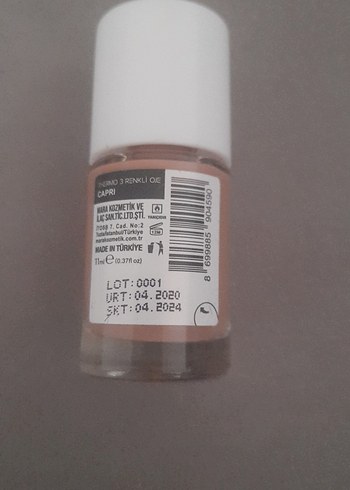 Max Mara MaRa 3 Renkli Termo Oje - Bej