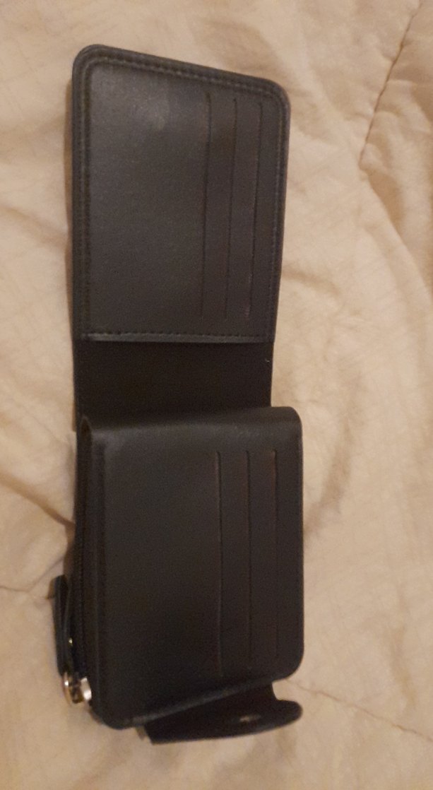 Siyah Deri Fermuarlı Erkek Cüzdan - Görsel 3