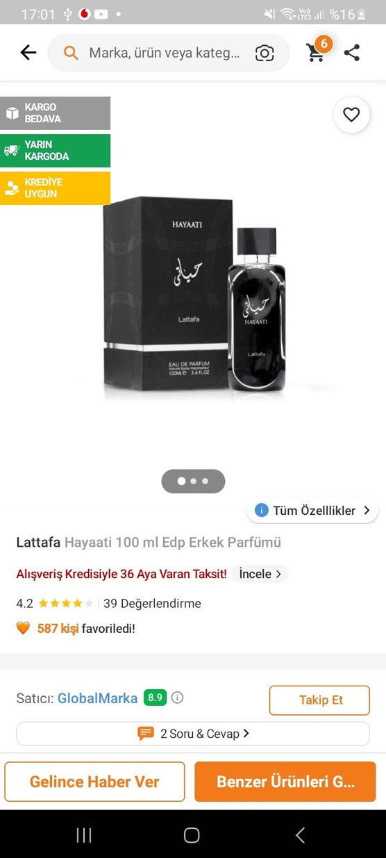 Hayaati Erkek Parfümü 100 ml - Görsel 3