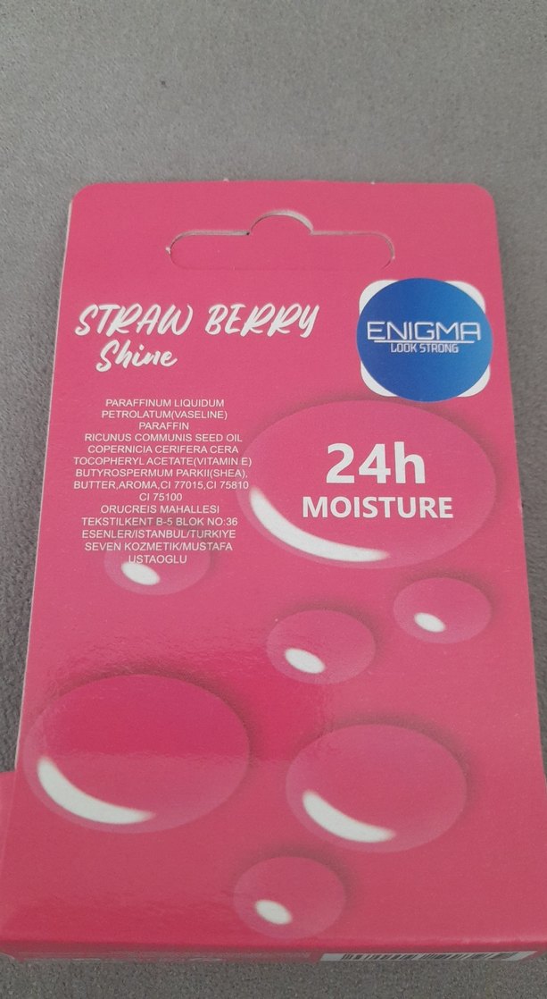 Enigma Çilek Parlaklık Renkli Dudak Balmı - Görsel 2