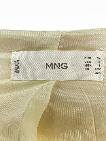 34 Beden sarı Renk Mango Blazer %70 İndirimli.