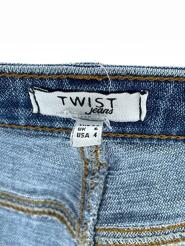 34 Beden mavi Renk Twist Jean / Kot %70 İndirimli.