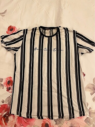 Henry cooper erkek siyah beyaz çizgili tshirt