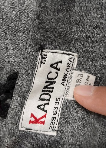 Gri Kadın Uzun Rahat Etek - Görsel 3