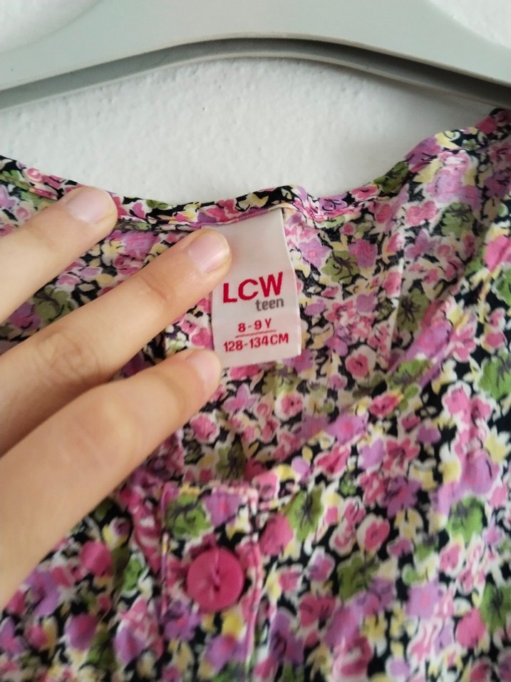 Kız Çocuk Renkli Fırfırlı Bohem Elbise - Görsel 4