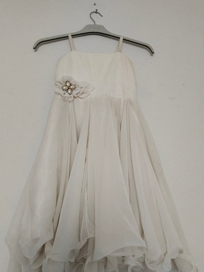 Beyaz Önü Kısa Arkası Uzun Abiye Çocuk - Görsel 2