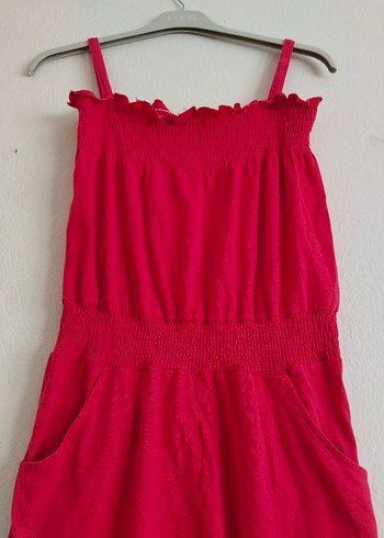 Kırmızı Askılı Tulum - Görsel 3