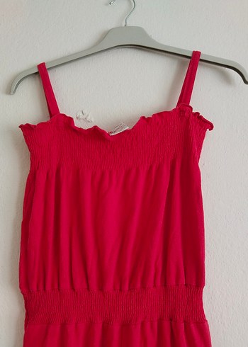 Kırmızı Askılı Tulum - Görsel 2