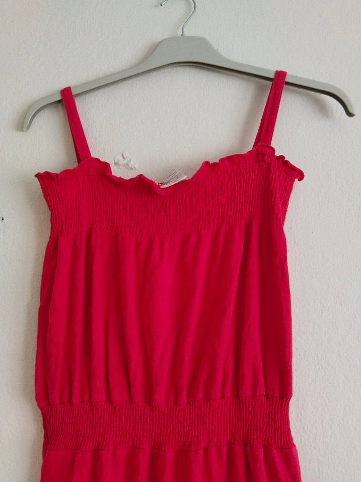 Kırmızı Askılı Tulum - Görsel 2