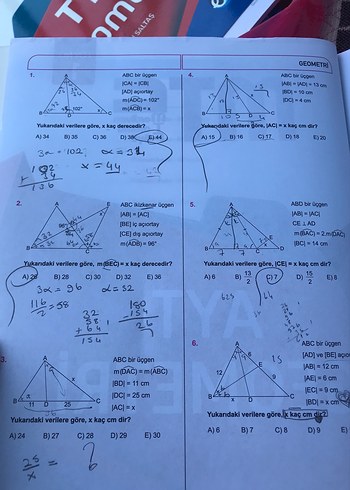 Beden AYT Geometri Sınav Hazırlık Kitabı