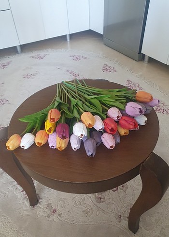 Diğer Pastel Renkli Dekoratif Islak Lale Demeti (33 Adet)