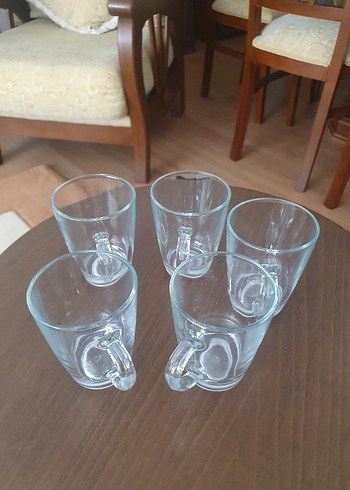 Şeffaf Cam 5'li Bardak Seti - Görsel 2