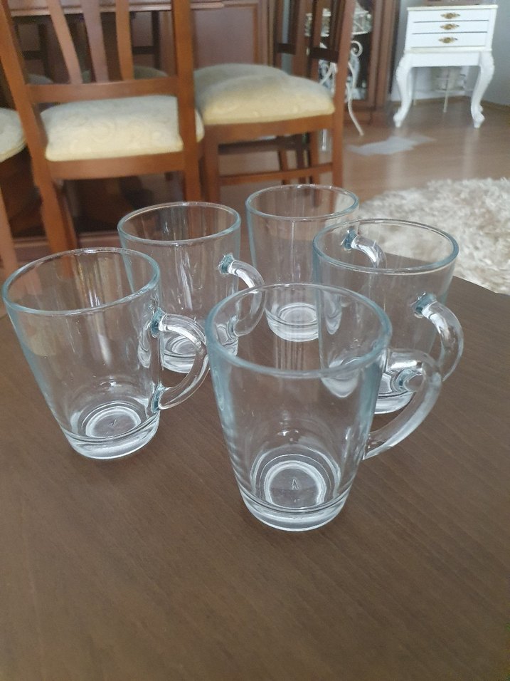 Şeffaf Cam 5'li Bardak Seti - Görsel 4