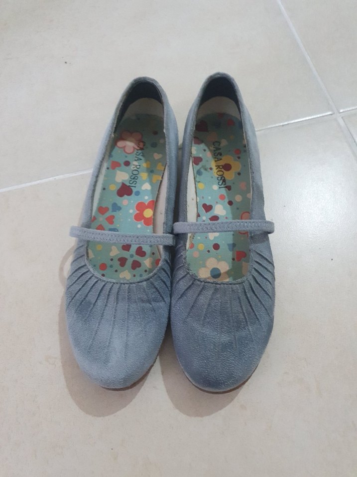 Gri Bayan Babet Ayakkabı. 
38,5 NUMARA. - Görsel 2