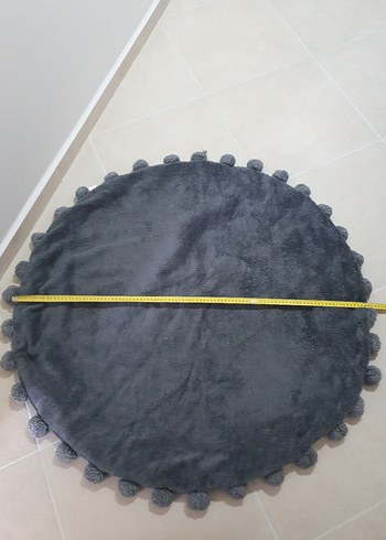 Gri Yuvarlak Çocuk Oyun Paspası. - Görsel 4