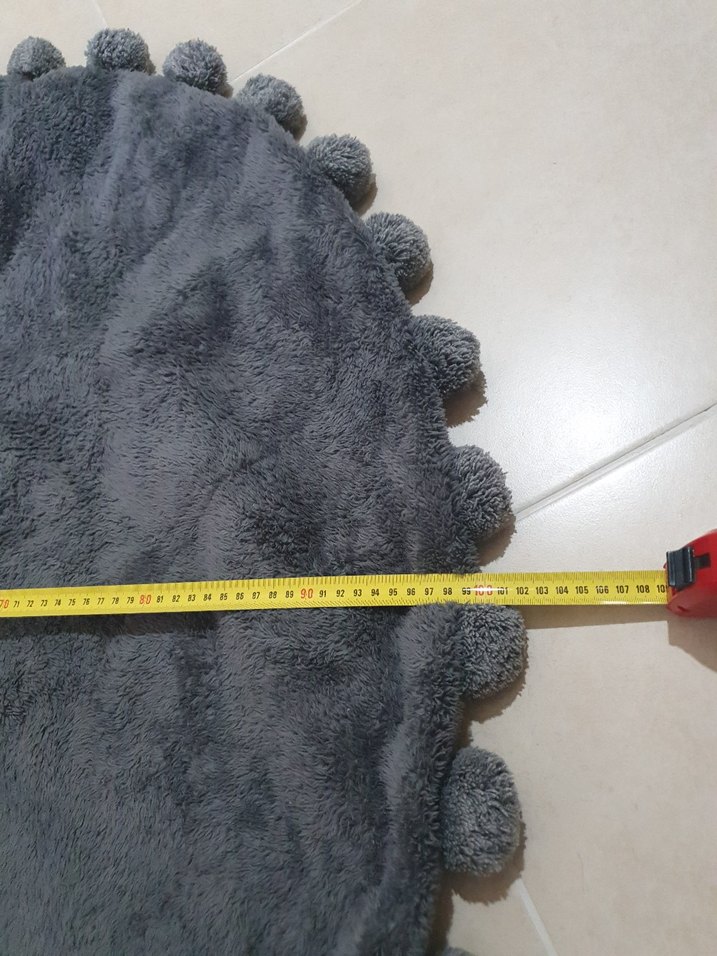 Gri Yuvarlak Çocuk Oyun Paspası. - Görsel 3