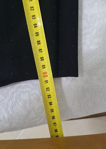 Kadın Siyah Uzun Kumaş Pantolon. 46 Beden - Görsel 4