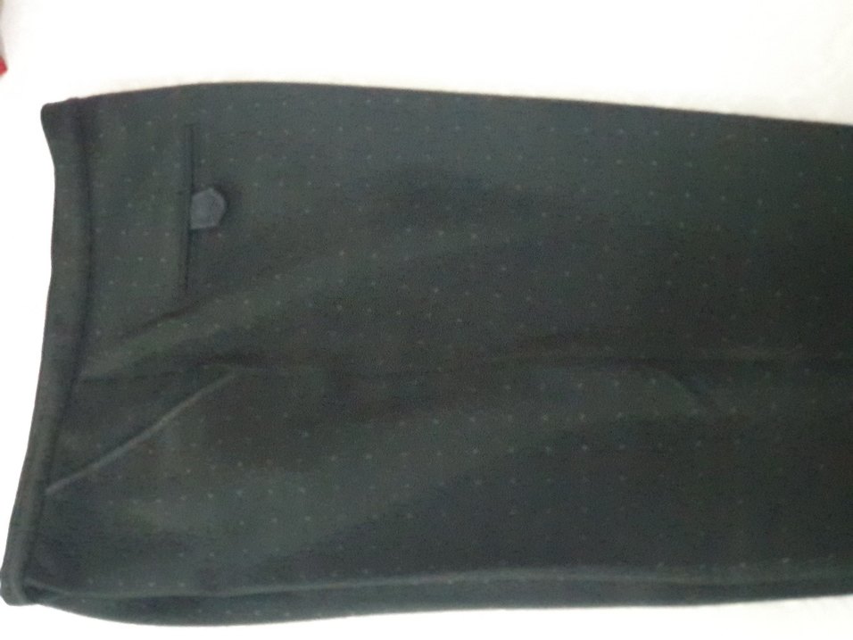 Kadın Siyah Uzun Kumaş Pantolon. 46 Beden - Görsel 2