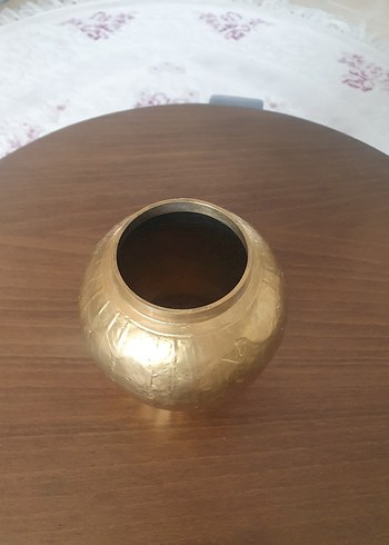  Beden altın Renk PİRİNÇTEN imal edilmiş Parlak Altın Renkli Vazo