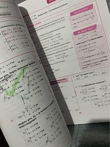  Fonksiyonlar sıfır matematik yks karekök yayınları