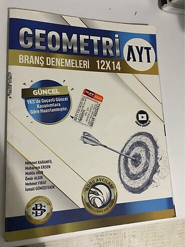 Önü tyt geometri arkası ayt geometri branş denemesi