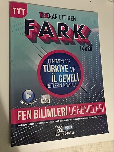 11 tane fen bilimleri tyt denemesi
