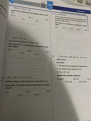 Beden Sıfır ayt matematik sınavı