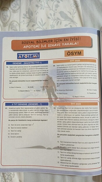  Beden Renk TYT APOTEMİ SOSYAL BİLİMLER KONU ÖZETİ 