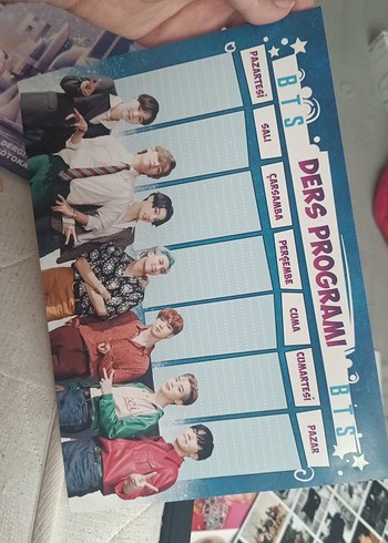 BTS Haftalık Ders Programı Poster