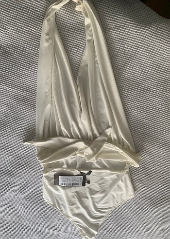 Diğer Beyaz Drapeli Strappy Monokini