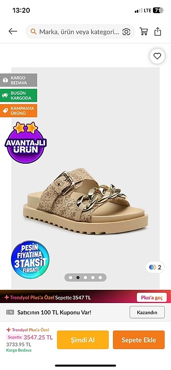 Guess Guess orijinal terlik