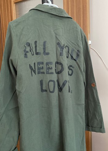 Düğmeli Keten Ceket - Görsel 3