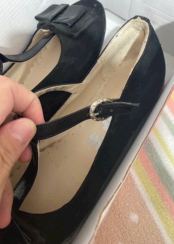 Siyah Tokalı Babet Ayakkabı - Görsel 3