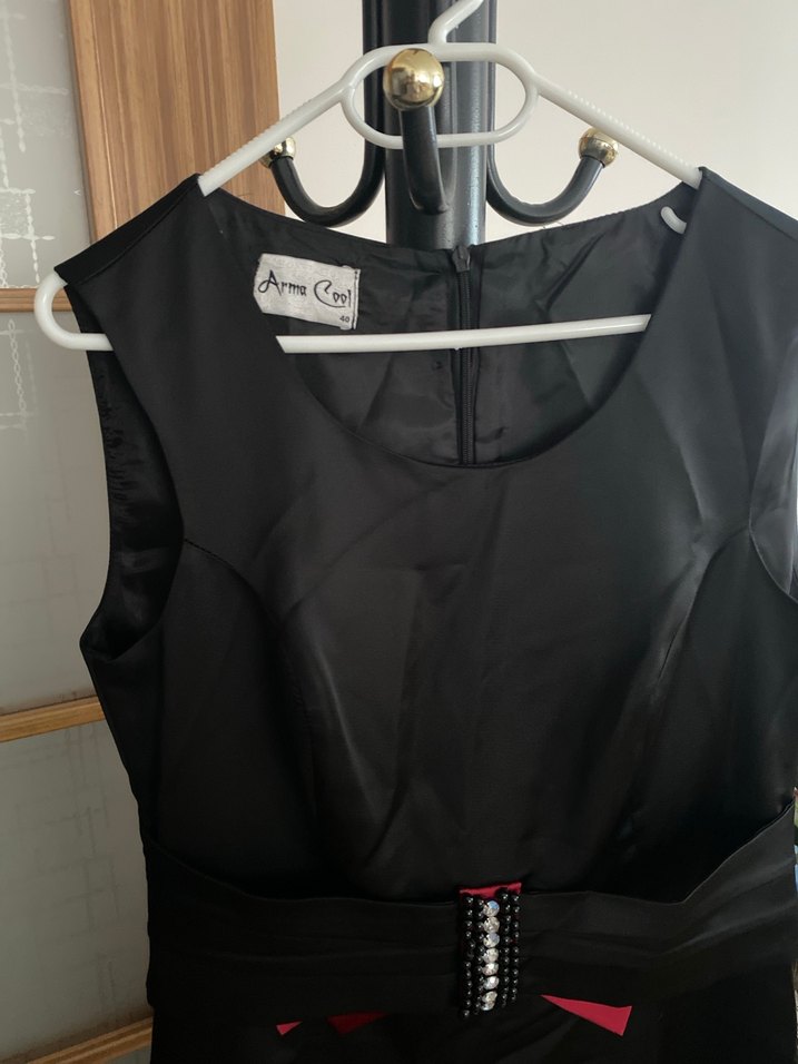 Bordo ceketli uzun Kadın Takım Elbise - Görsel 3