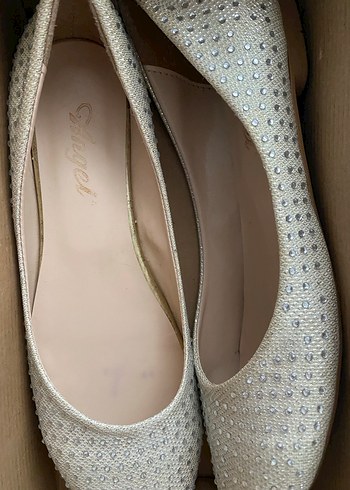 Bej Kadın Blok Topuklu Babet - Görsel 3