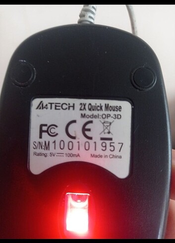 Beden Mouse kırmızı ışıklı