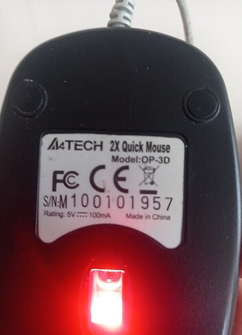 Mouse kırmızı ışıklı - Görsel 5