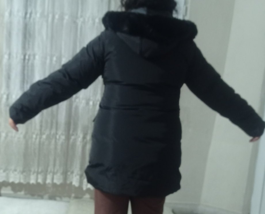 kadın siyah  Puff Mont - Görsel 2