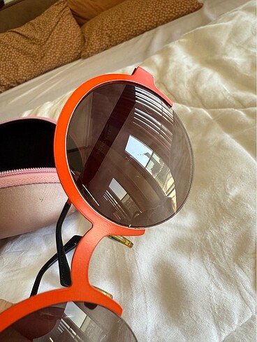 Kırmızı yuvarlak gözlük percy marka 52_21 degrade cam - Görsel 8