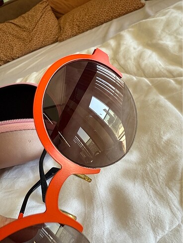 Kırmızı yuvarlak gözlük percy marka 52_21 degrade cam - Görsel 9