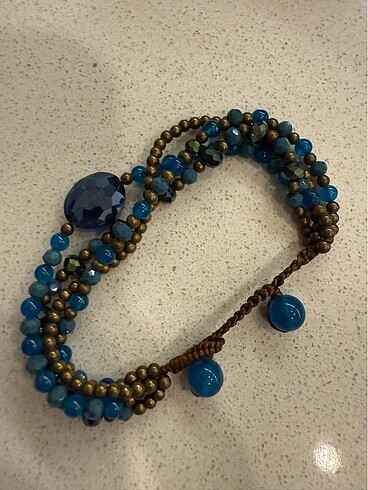 Mavi boncuklu bileklik - Görsel 3