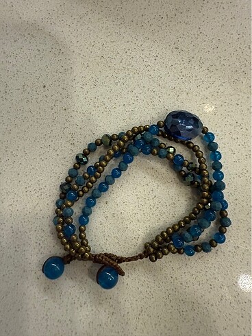 Mavi boncuklu bileklik - Görsel 4