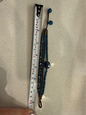 Mavi boncuklu bileklik - Görsel 5