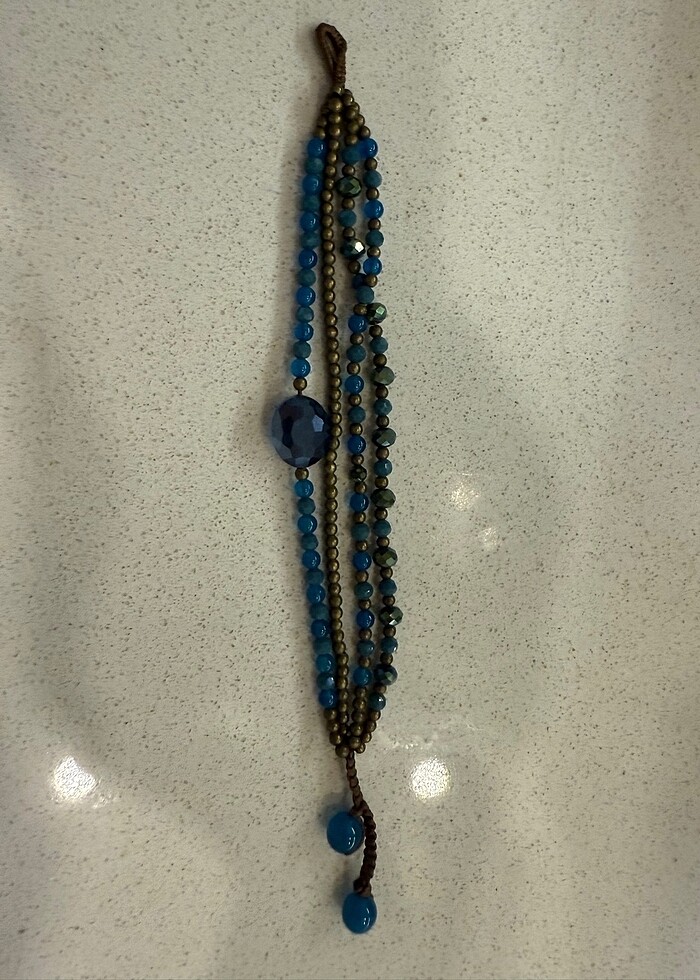 Mavi boncuklu bileklik - Görsel 2