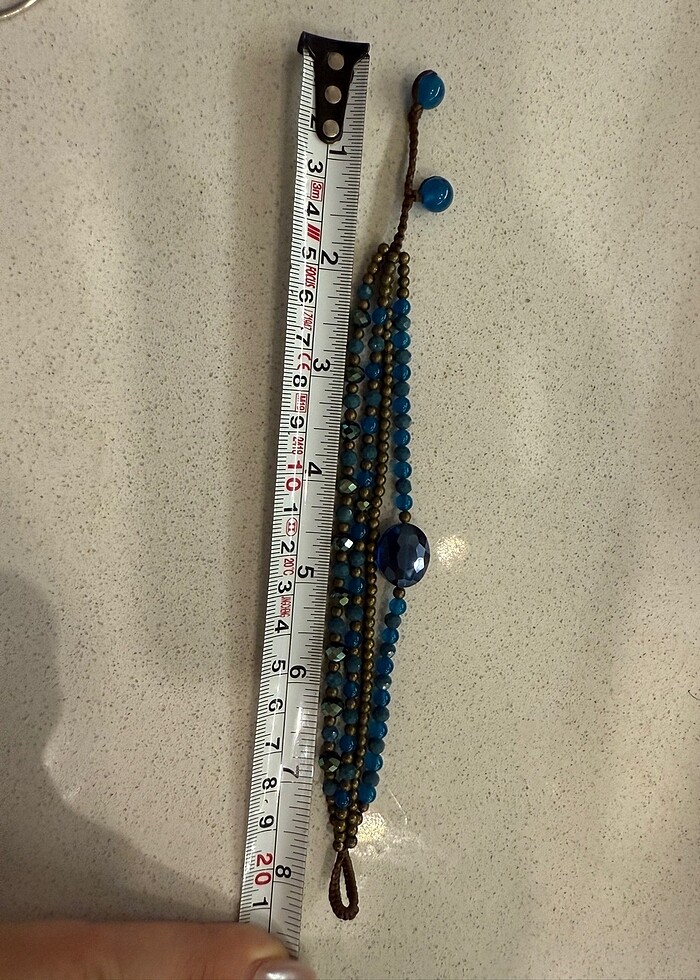 Mavi boncuklu bileklik - Görsel 5