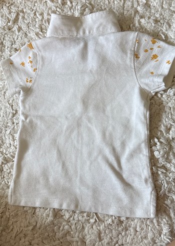 B&G orjinal Beyaz Bağlama Desenli Kısa Kollu Erkek Polo Tişört - Görsel 2