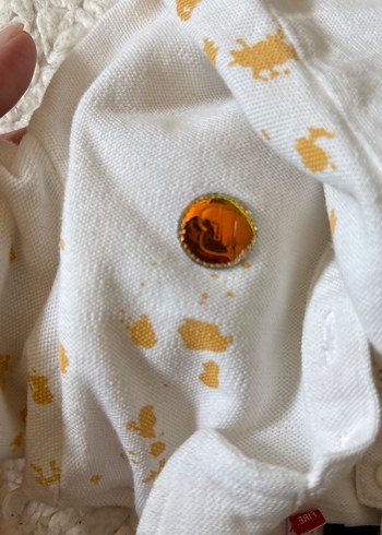 B&G orjinal Beyaz Bağlama Desenli Kısa Kollu Erkek Polo Tişört - Görsel 3