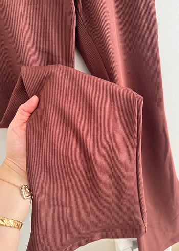 İspanyol paça fitilli tayt pantolon - Görsel 2